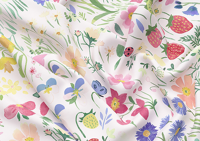 Wee Blue Bell Secret Garden, Rose - Roman Blind - Image 4